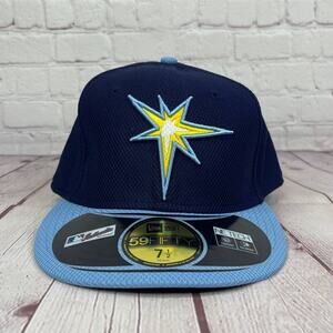 NWT New Era 59Fifty MLB Diamond Tampa Bay Rays Cap Hat Size 7 1/2